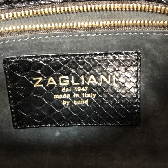 Zagliani Bag Black python leather (Authentic) - Picture 14 of 17